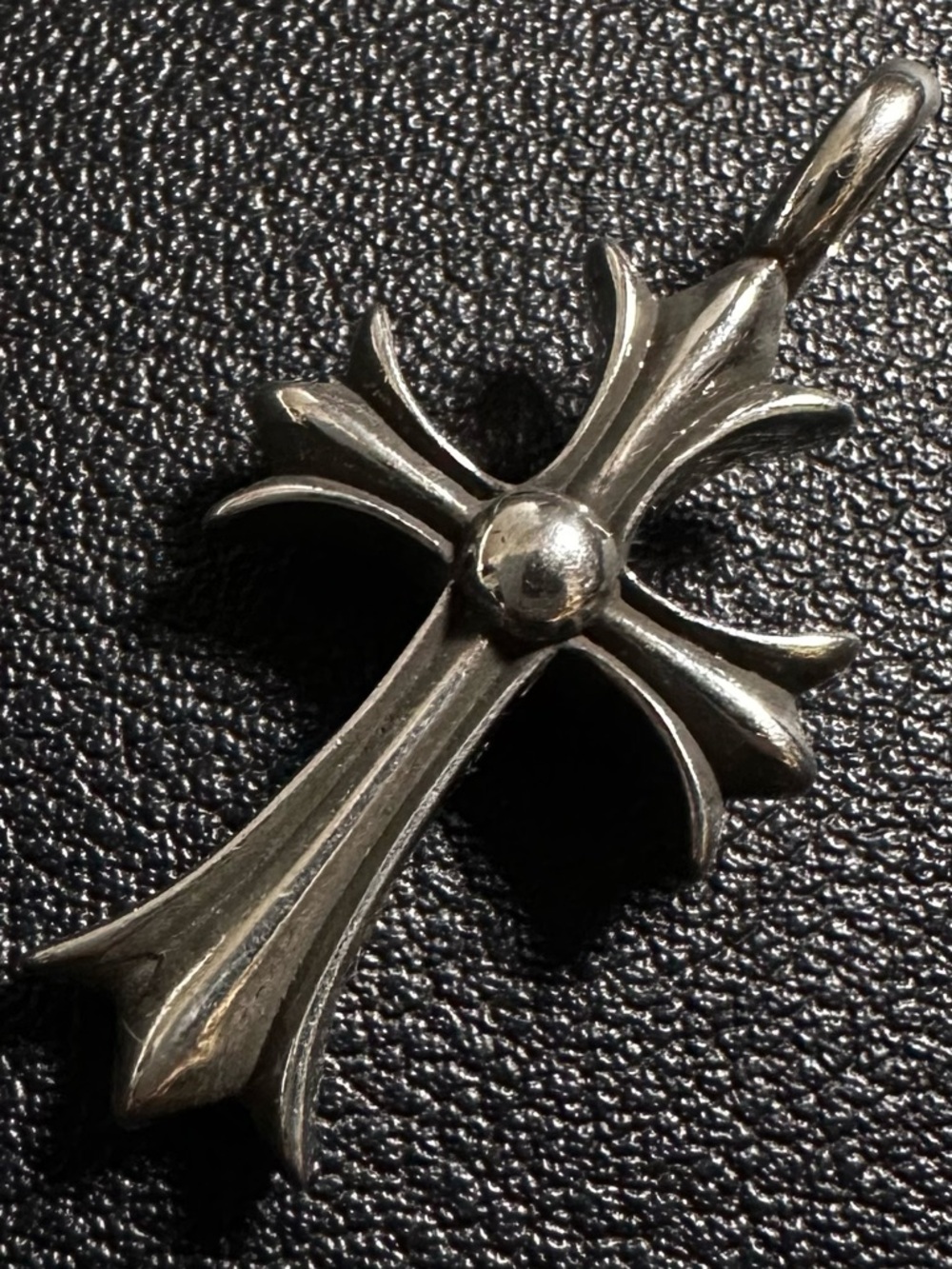 Chrome Hearts Tiny Cross Charm Pendant 925 Sterling Silver 4.4g